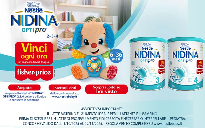 Vinci Fisher Price con Nestlé Nidina Optipro Vinci Fisher Price con Nestlé Nidina Optipro