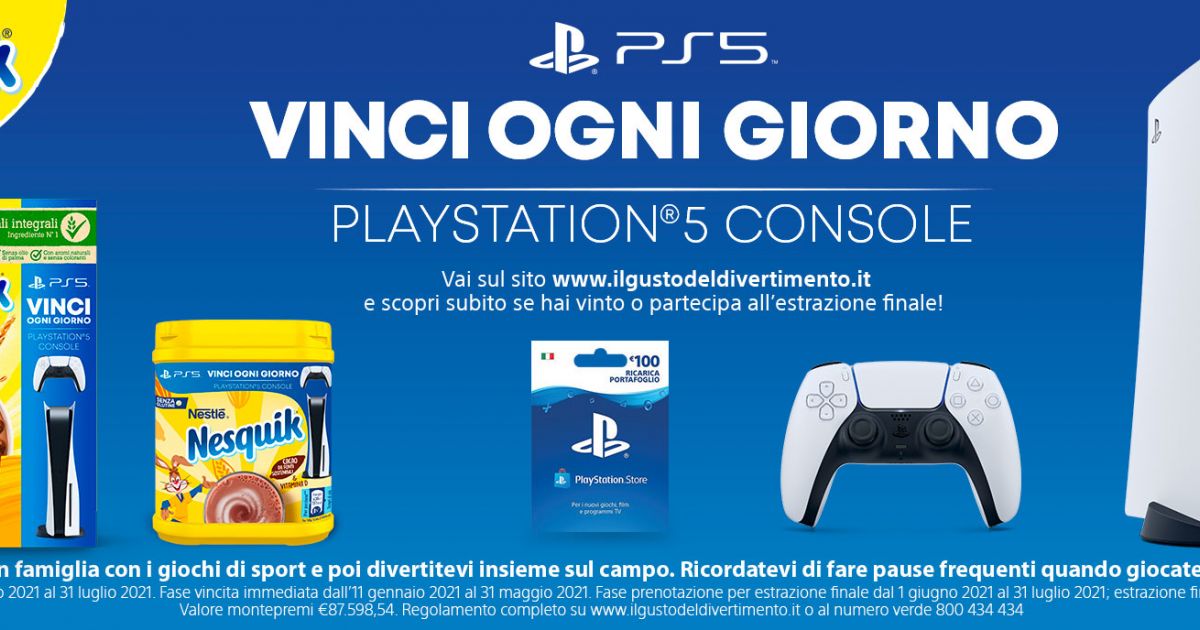 Concorso Nesquik Vinci Playstation® 5