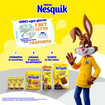 Gioca con Nesquik e vinci ogni giorno un set letto Caleffi