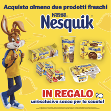 In regalo per te LA SACCA NESQUIK In regalo per te LA SACCA NESQUIK