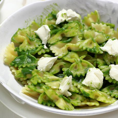 Farfalle alla crema di finocchi spinaci e MIO