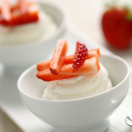 Semifreddo al mio ricotta e fragole