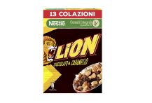 Confezione Cereali Integrali Lion con Cioccolato e Caramello