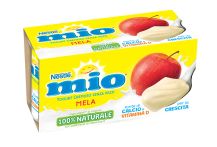 Confezione 2x125g di Mio Yogurt Cremoso alla mela 100% naturale