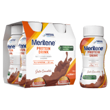 Scopri Meritene® Protein Drink Cioccolato Confezione da 4 drink  Meritene® Protein Drink Cioccolato Confezione da 4 drink