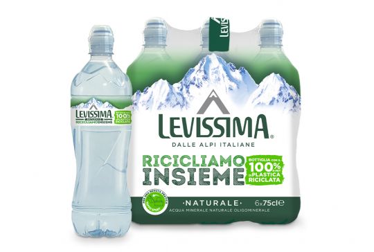 Levissima 75cl naturare in bottiglia 100% riciclata