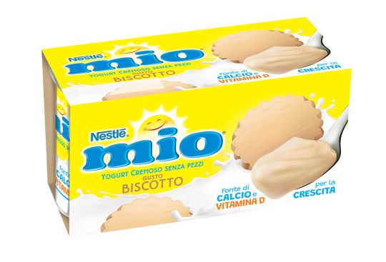 Confezione 2x125g Mio Yogurt Cremoso al gusto biscotto