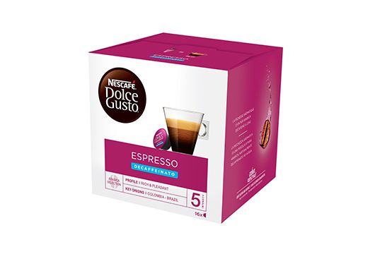 Cápsula Nescafé Dolce Gusto ESPRESSO DECAFFEINATO – 16 Cápsulas