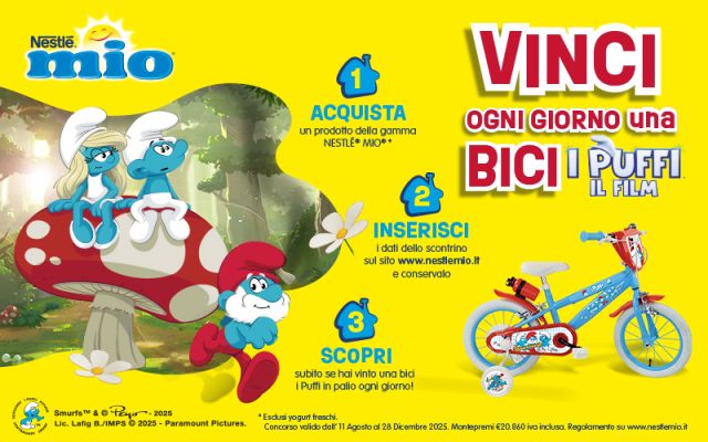 Vinci con MIO e I Puffi Vinci con MIO e I Puffi
