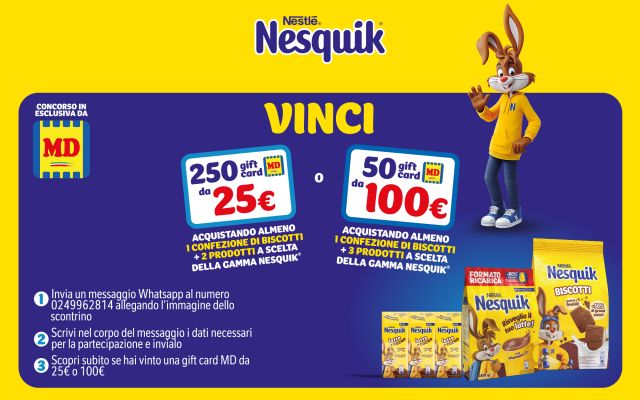 Vinci la spesa con Nesquik & MD Vinci la spesa con Nesquik & MD